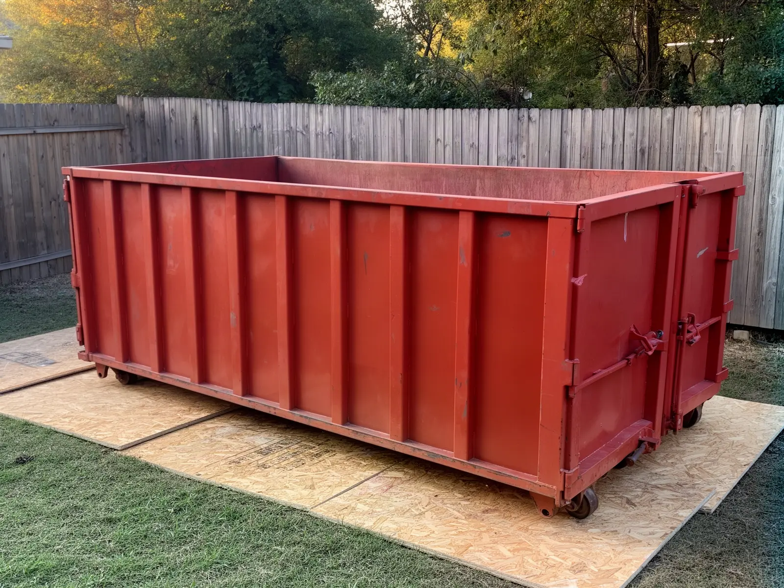 Roll-off dumpster from Damon's Florence Dumpster Rental in Florence, SC